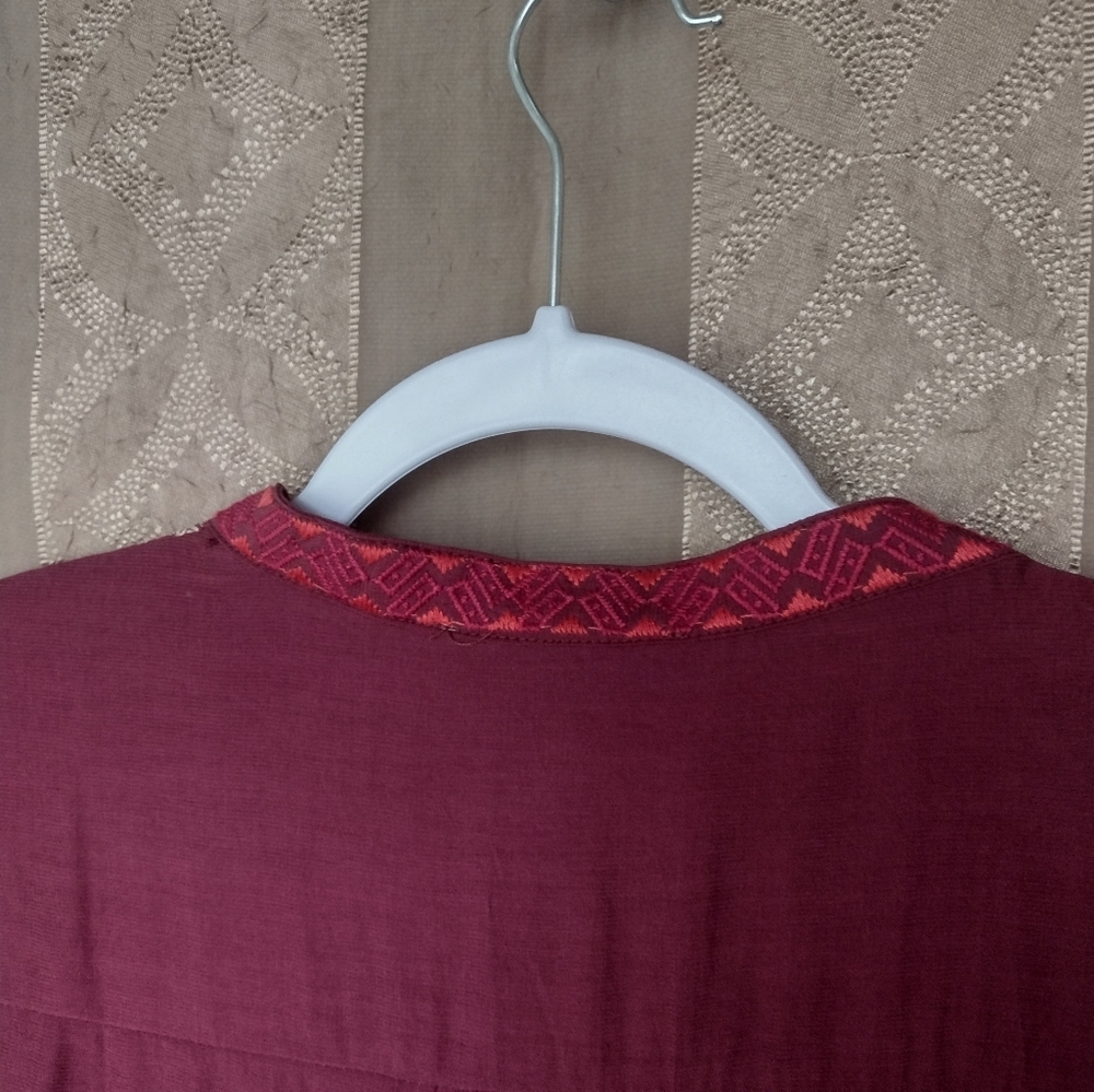 💎 Andree by UNIT Women's Top Embroidered Floral Flowy Tunic #0337 - Picture 7 of 13
